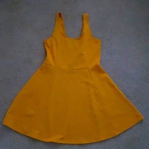 Gold sleeveless dress